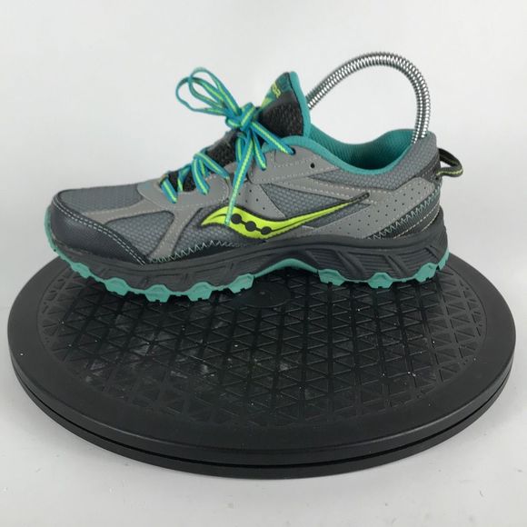 Saucony Grid Raptor TR7 Gray/Teal Trail Running Shoes S15283-2 Women’s Size 7 - Picture 9 of 12